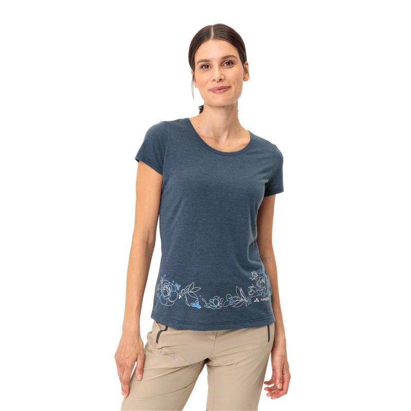 T-shirt Damen Petroleumblau 38 von VAUDE