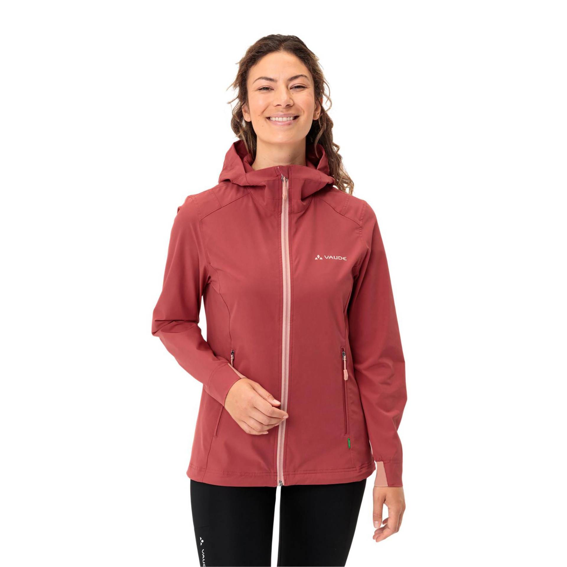 Windjacke Mit Kapuze Damen Rot 34 von VAUDE