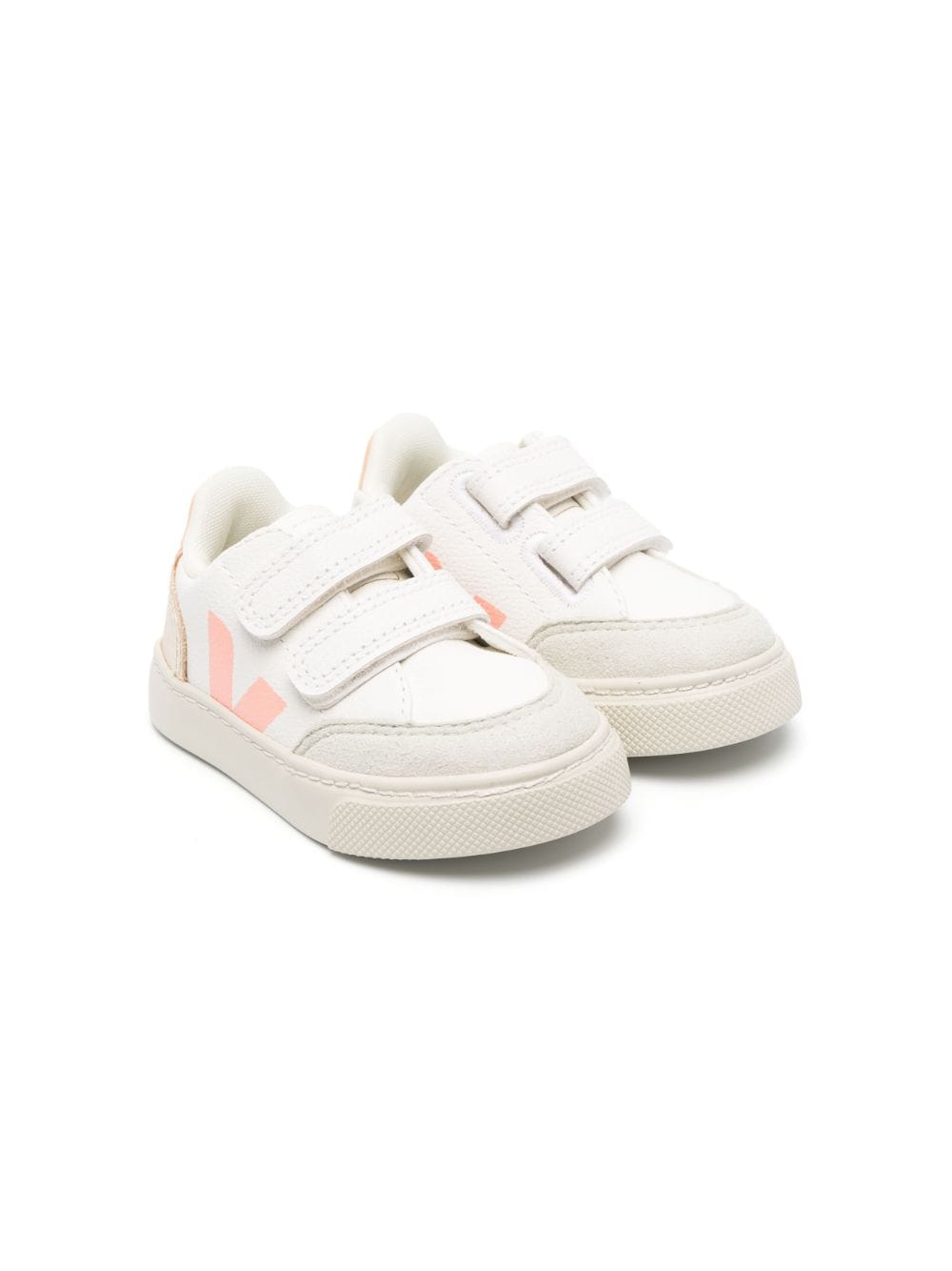 VEJA Kids V-12 leather trainers - White von VEJA Kids