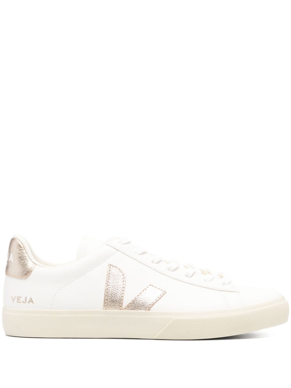 VEJA Campo grained leather sneakers - White von VEJA