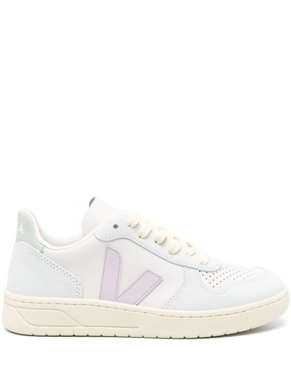 VEJA V-10 ChromeFree® leather sneakers - Blue von VEJA