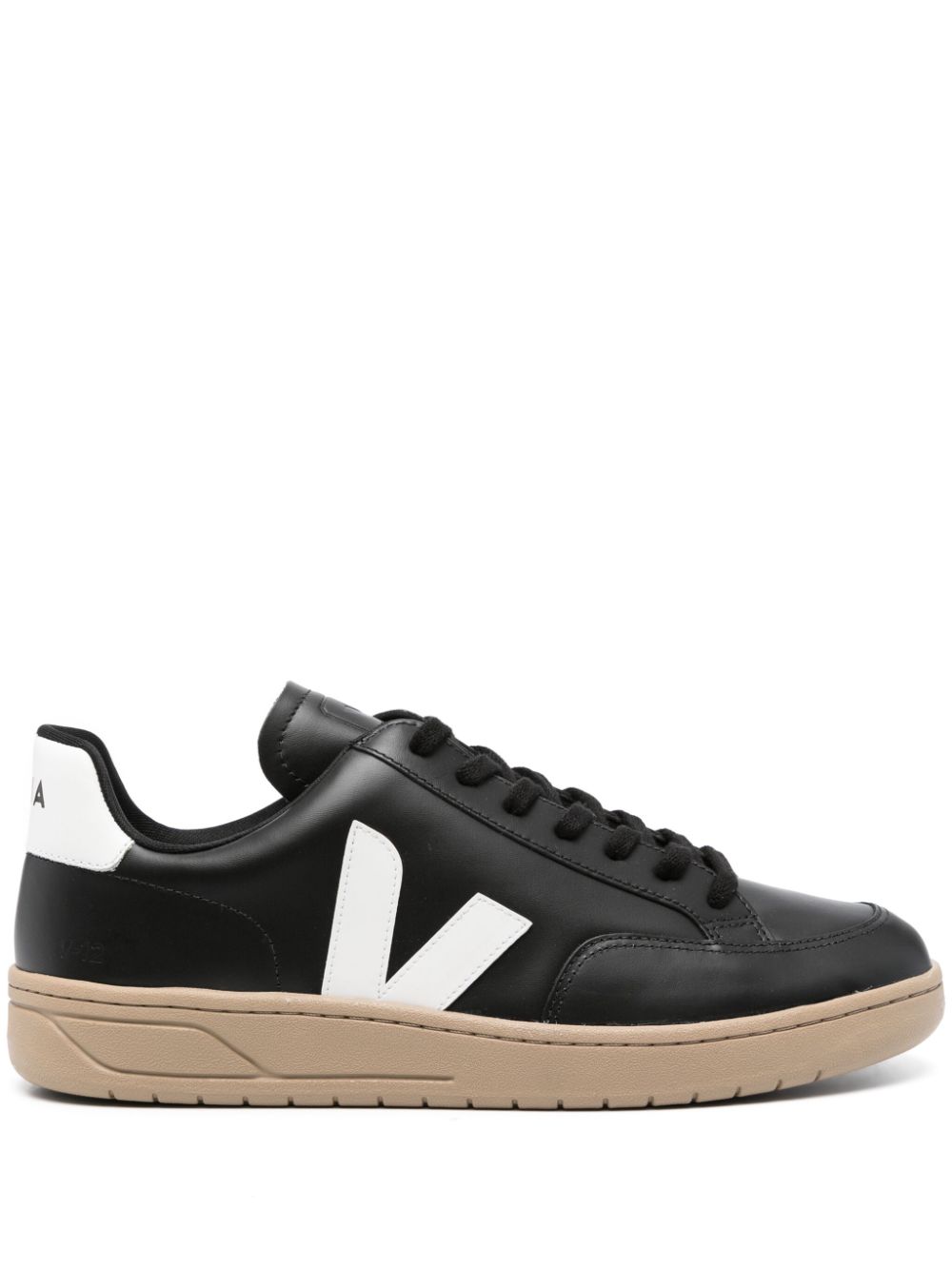 VEJA V-12 leather sneakers - Black von VEJA