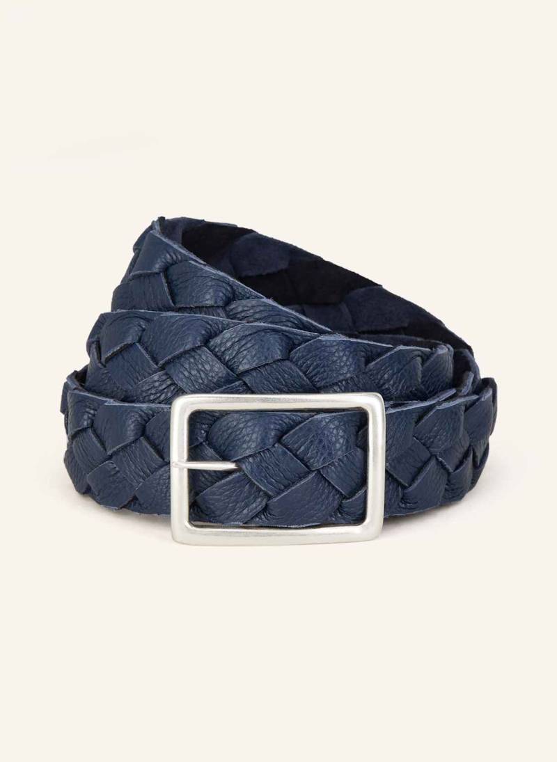 Veneta Cinture Flechtgürtel Zum Wenden Aus Leder blau von VENETA CINTURE