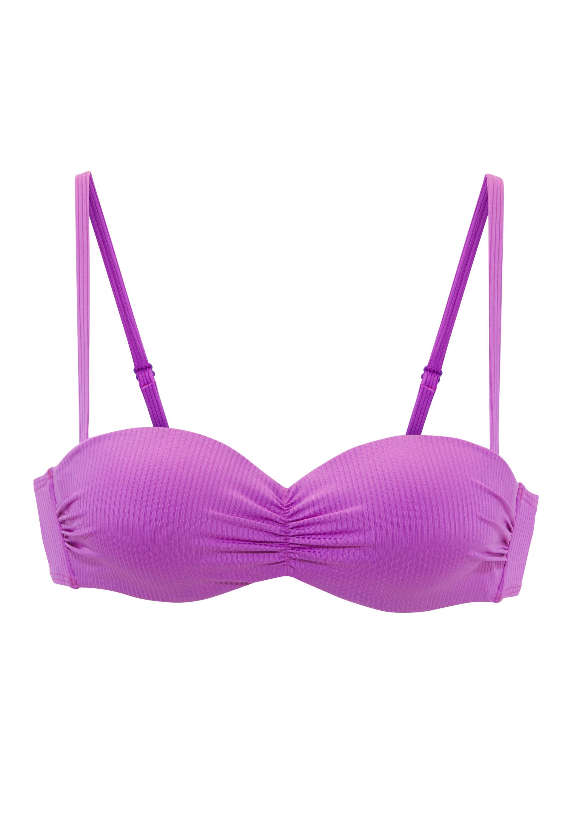 Venice Beach Bandeau-Bikini-Top »Lucky«, aus gerippter Strukturware von VENICE BEACH