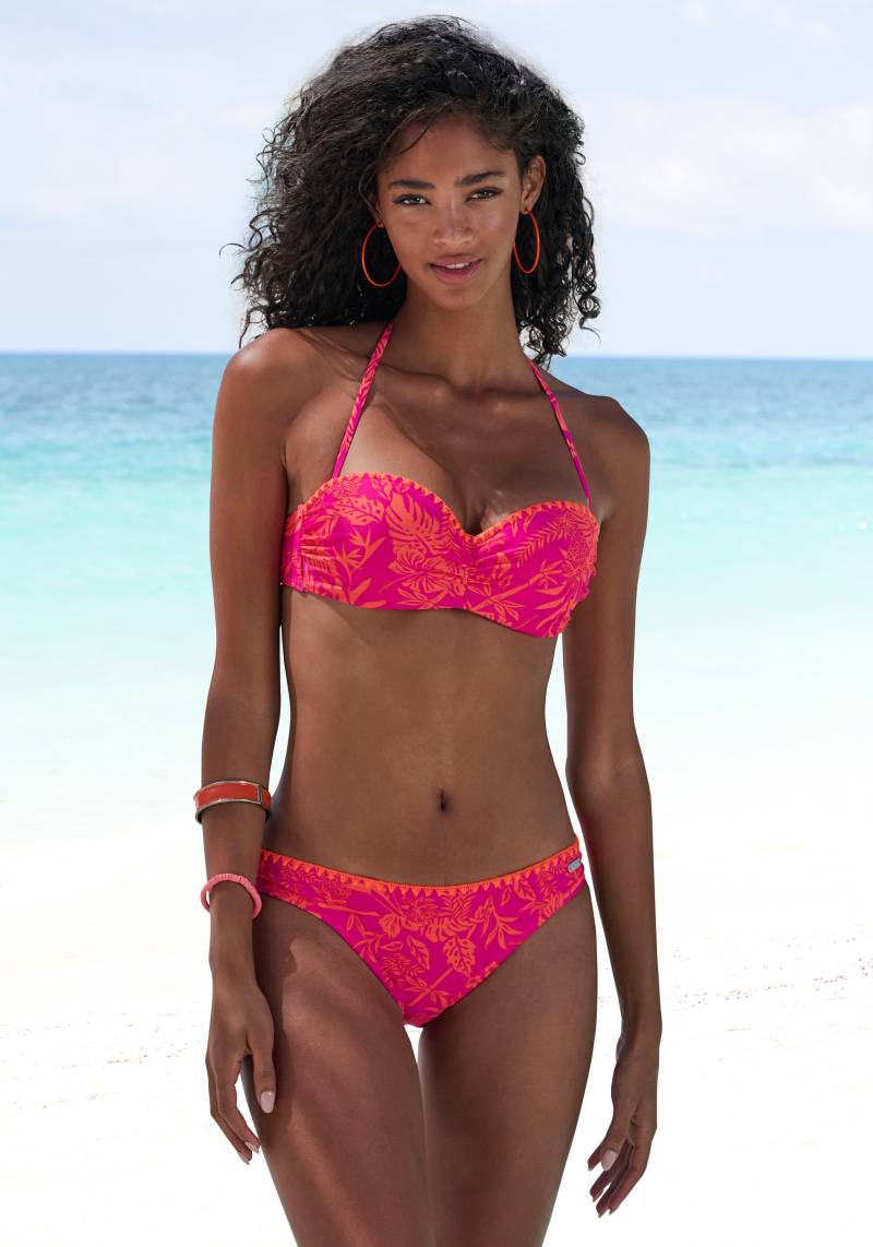 Venice Beach Bügel-Bandeau-Bikini »Kensi«, mit kontrasfarbener Häkelkante von VENICE BEACH
