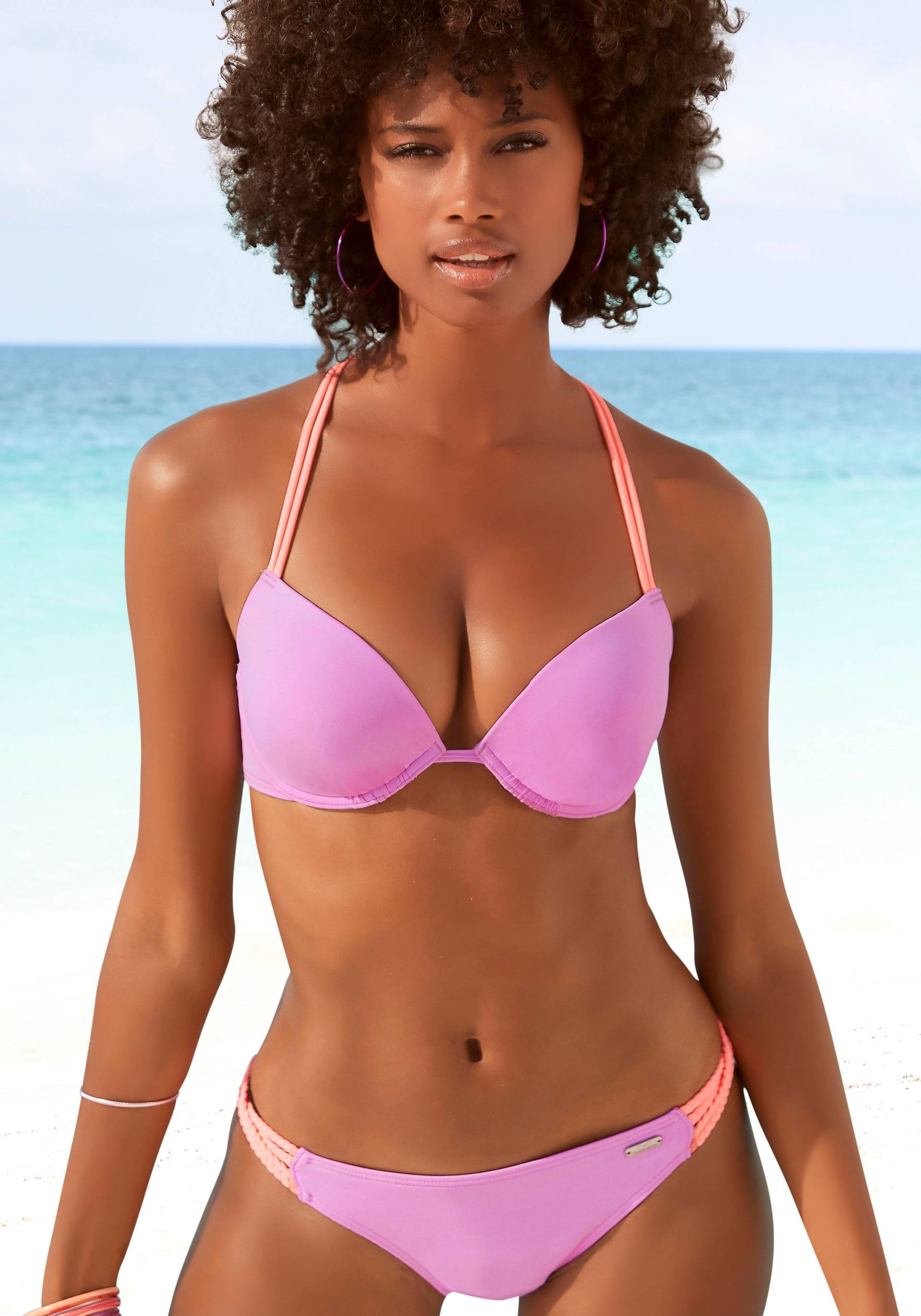 Venice Beach Push-Up-Bikini-Top »Anna«, im Rücken zu binden von VENICE BEACH