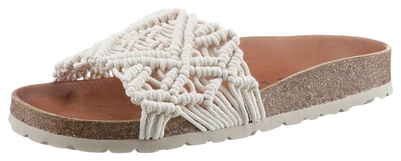 VERBENAS Pantoffel »Raga Knots Digital«, Sommerschuh, Schlappen, Hausschuh in gehäkeltem Look von VERBENAS