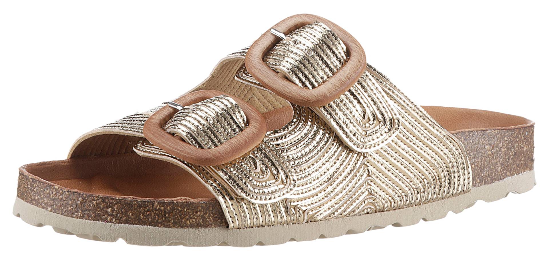 VERBENAS Pantolette »RUTH LATO METAL«, Sommerschuh, Schlappen mit zwei verstellbaren Schnallen VERBENAS Pantolette »RUTH LATO METAL«, Sommerschuh, Schlappen mit zwei verstellbaren Schnallen von VERBENAS