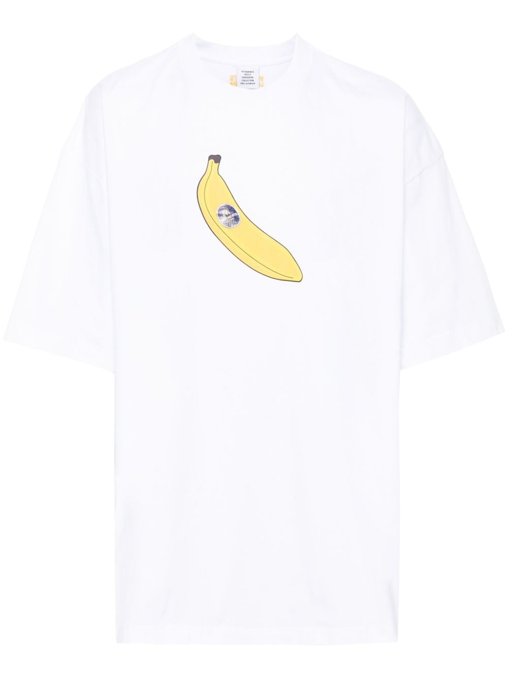 VETEMENTS Banana cotton T-shirt - White von VETEMENTS