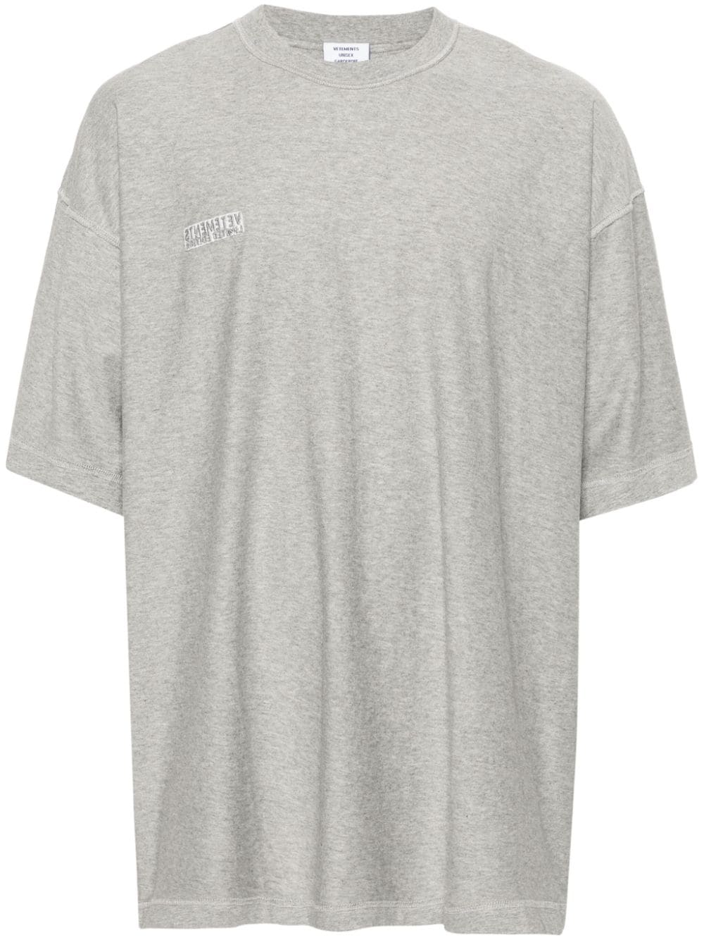 VETEMENTS Inside-Out cotton T-shirt - Grey von VETEMENTS