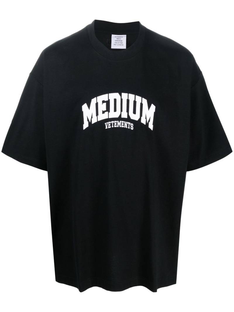 VETEMENTS Medium logo-printed shirt - Black von VETEMENTS