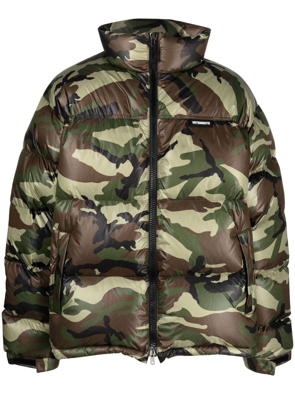 VETEMENTS camouflage-print padded jacket - Green von VETEMENTS