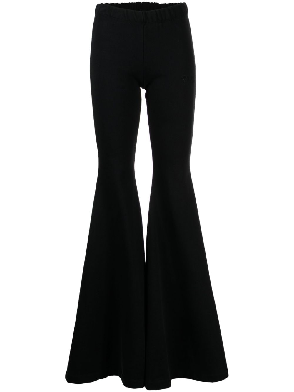 VETEMENTS cotton-blend flared leggings - Black von VETEMENTS