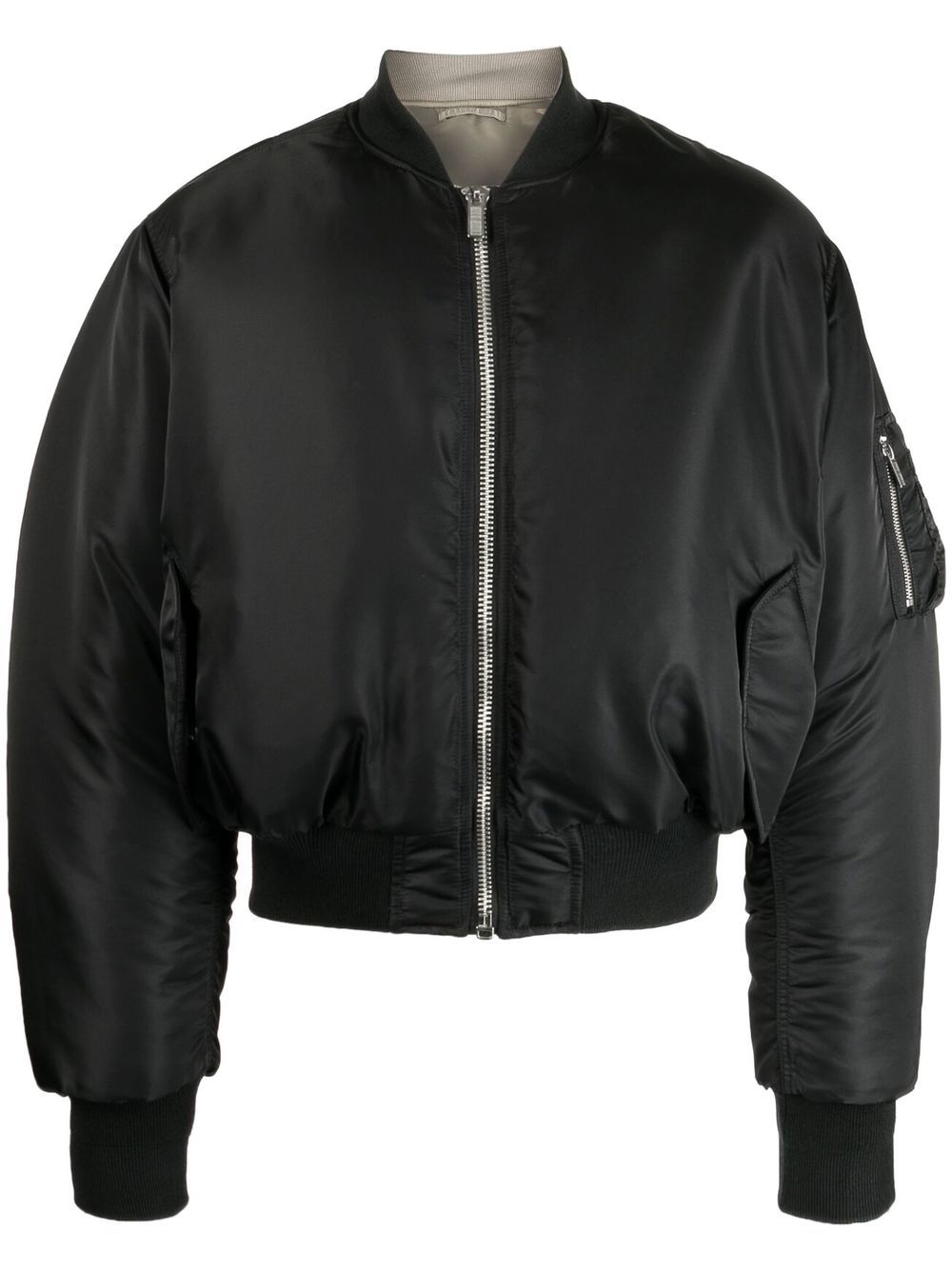 VTMNTS cropped zipped-up bomber jacket - Black von VTMNTS