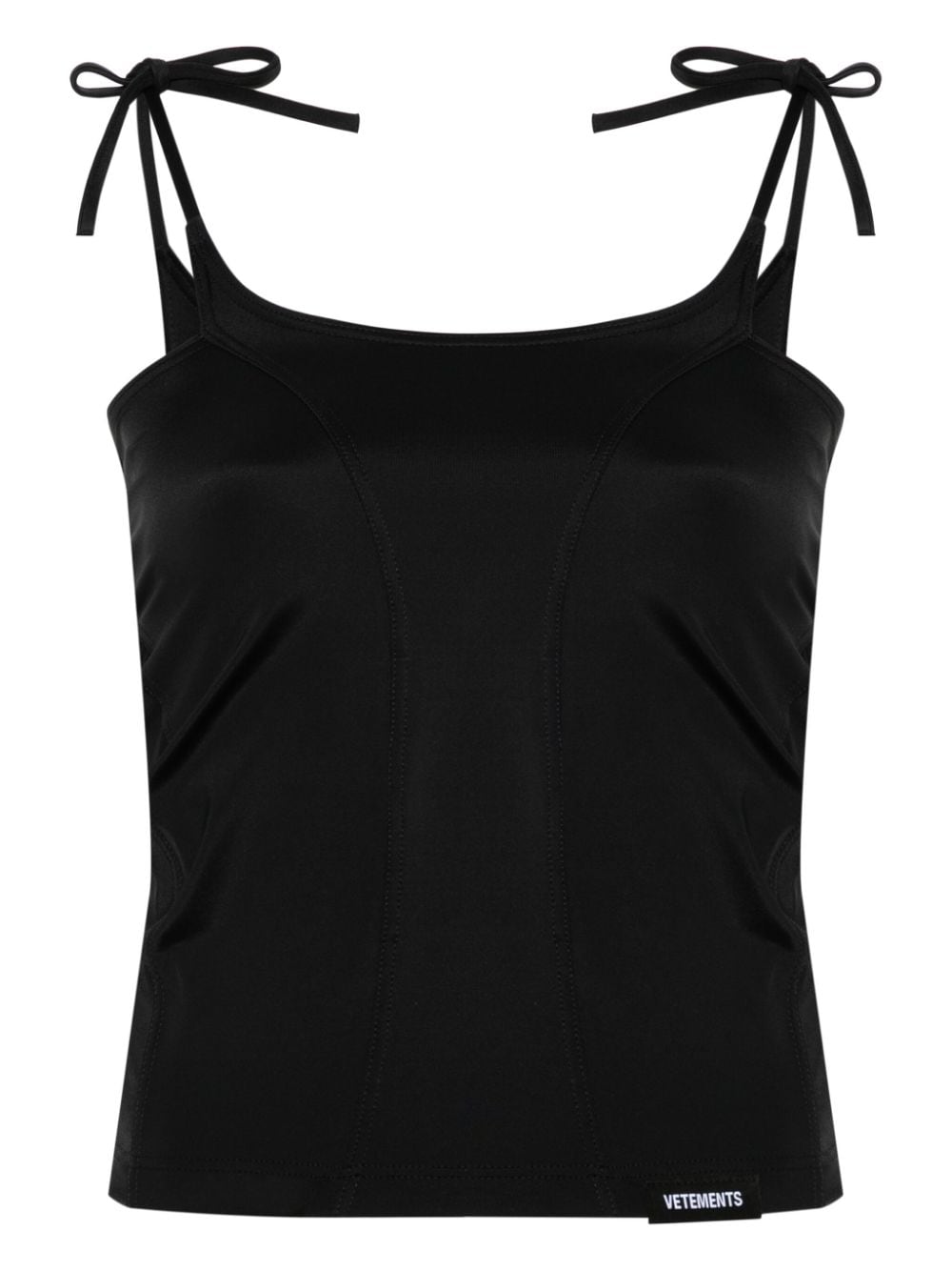 VETEMENTS cut-out panelled tank top - Black von VETEMENTS