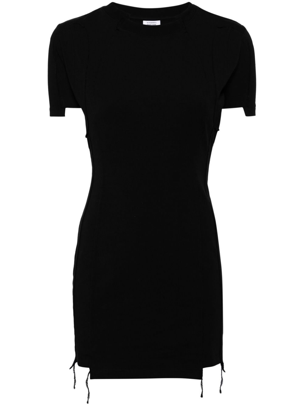 VETEMENTS cut-out short-sleeve minidress - Black von VETEMENTS