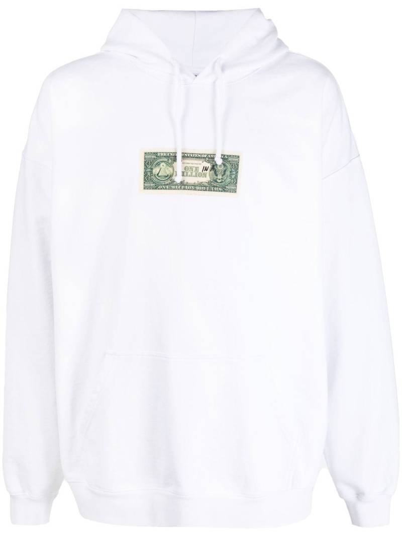 VETEMENTS dollar-print sweatshirt - White von VETEMENTS