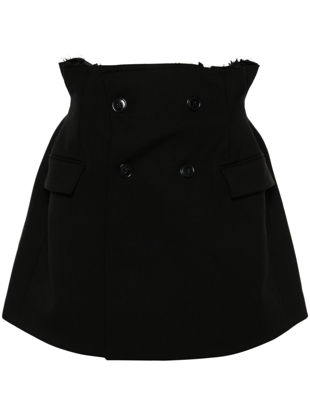 VETEMENTS double-breasted miniskirt - Black von VETEMENTS