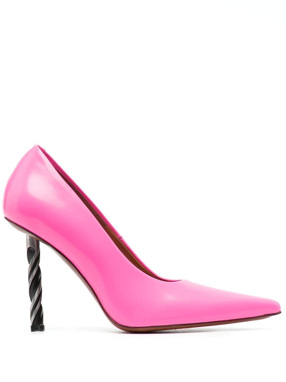 VETEMENTS drill-heel leather pumps - Pink von VETEMENTS