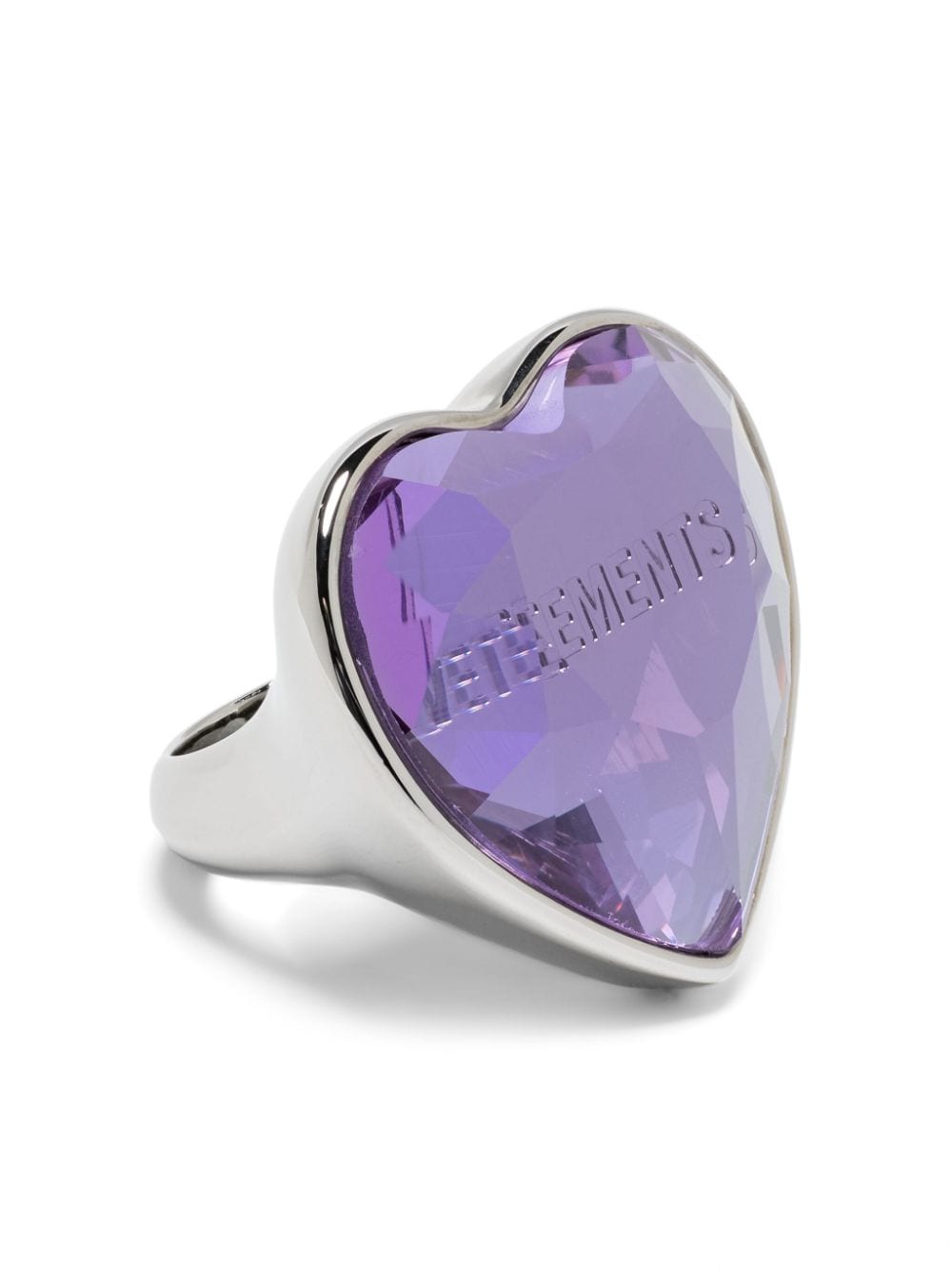 VETEMENTS heart-gem ring - Silver von VETEMENTS