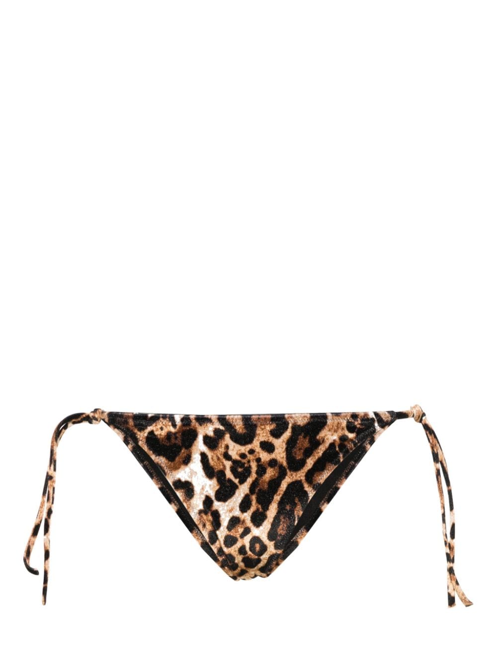VETEMENTS leopard-print velour bikini bottoms - Brown von VETEMENTS