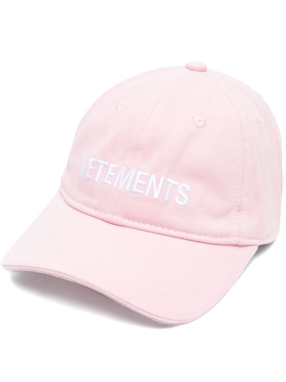 VETEMENTS logo-embroidered baseball cap - Pink von VETEMENTS