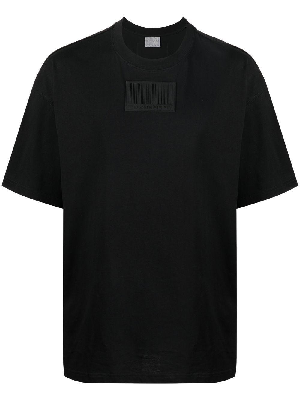 VTMNTS logo-patch detail T-shirt - Black von VTMNTS