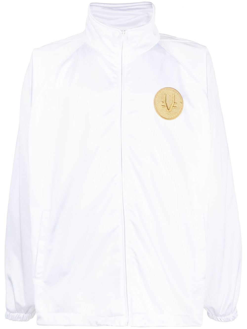 VETEMENTS logo-patch sport jacket - White von VETEMENTS