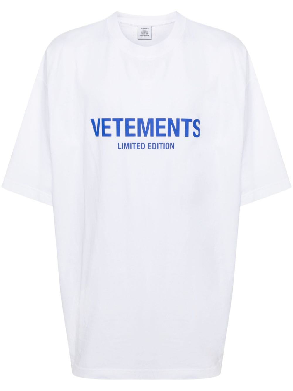 VETEMENTS logo-print cotton T-shirt - White von VETEMENTS