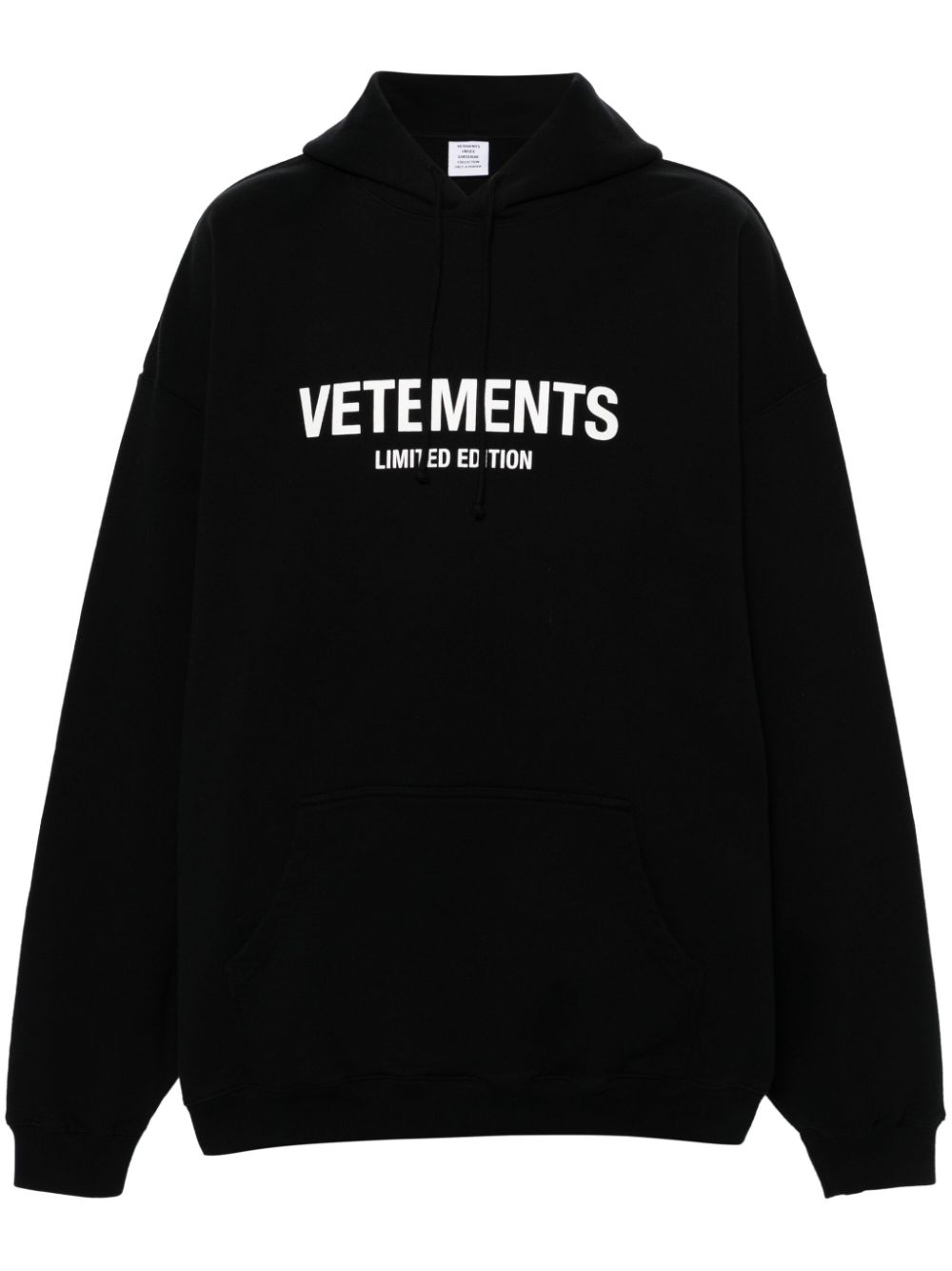 VETEMENTS logo-print hoodie - Black von VETEMENTS