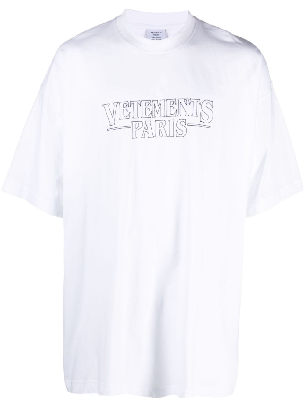 VETEMENTS logo-print short-sleeve T-shirt - White von VETEMENTS