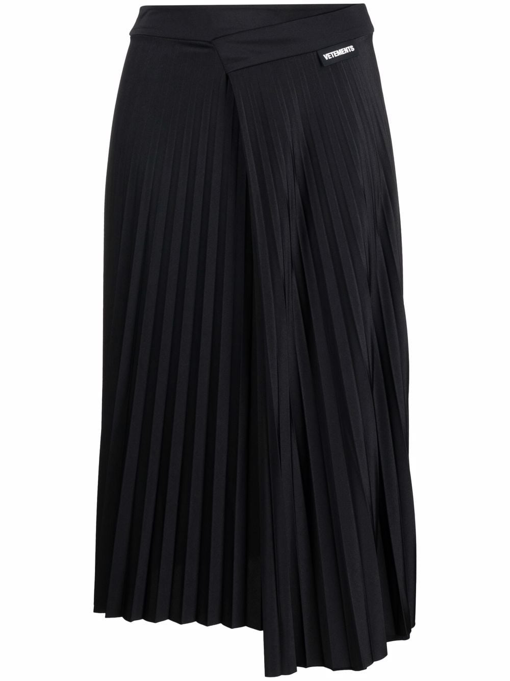 VETEMENTS pleated midi skirt - Black von VETEMENTS