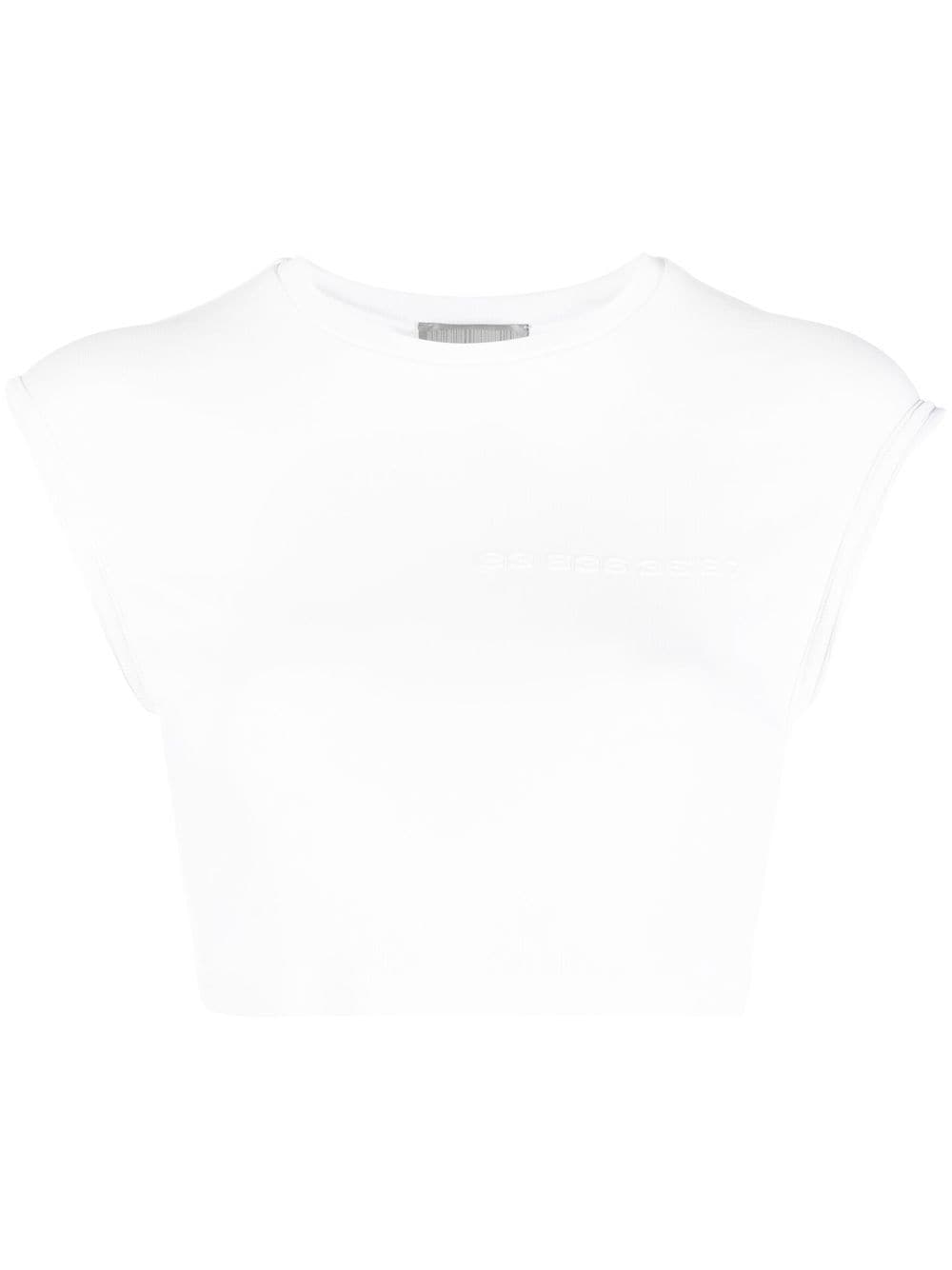 VETEMENTS solid cropped top - White von VETEMENTS