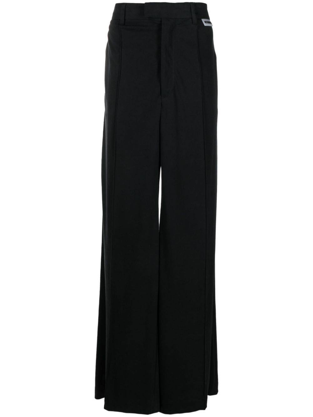 VETEMENTS wide-leg cotton trousers - Black von VETEMENTS