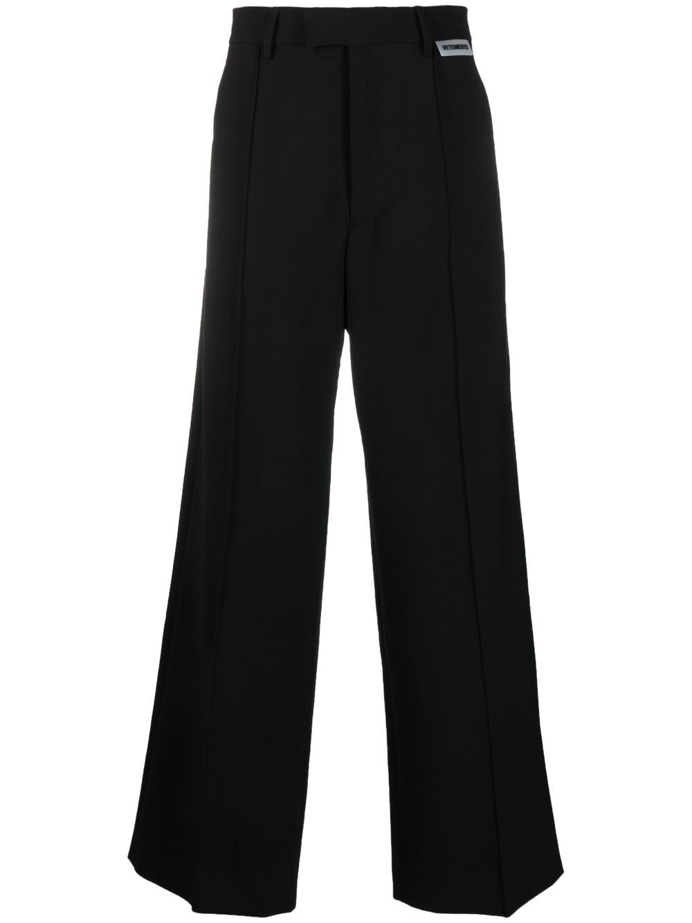 VETEMENTS wide-leg tailored trousers - Black von VETEMENTS