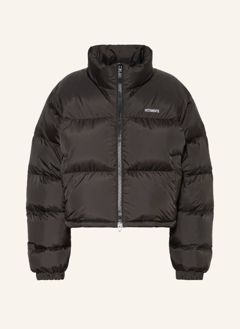 Vetements Daunenjacke schwarz von VETEMENTS