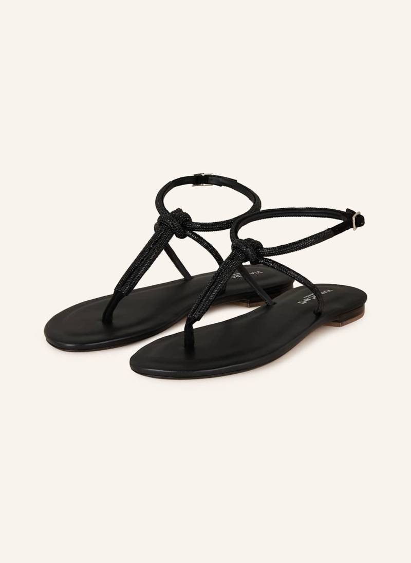 Viamercanti Sandalen Erchie Mit Schmucksteinen schwarz von VIAMERCANTI