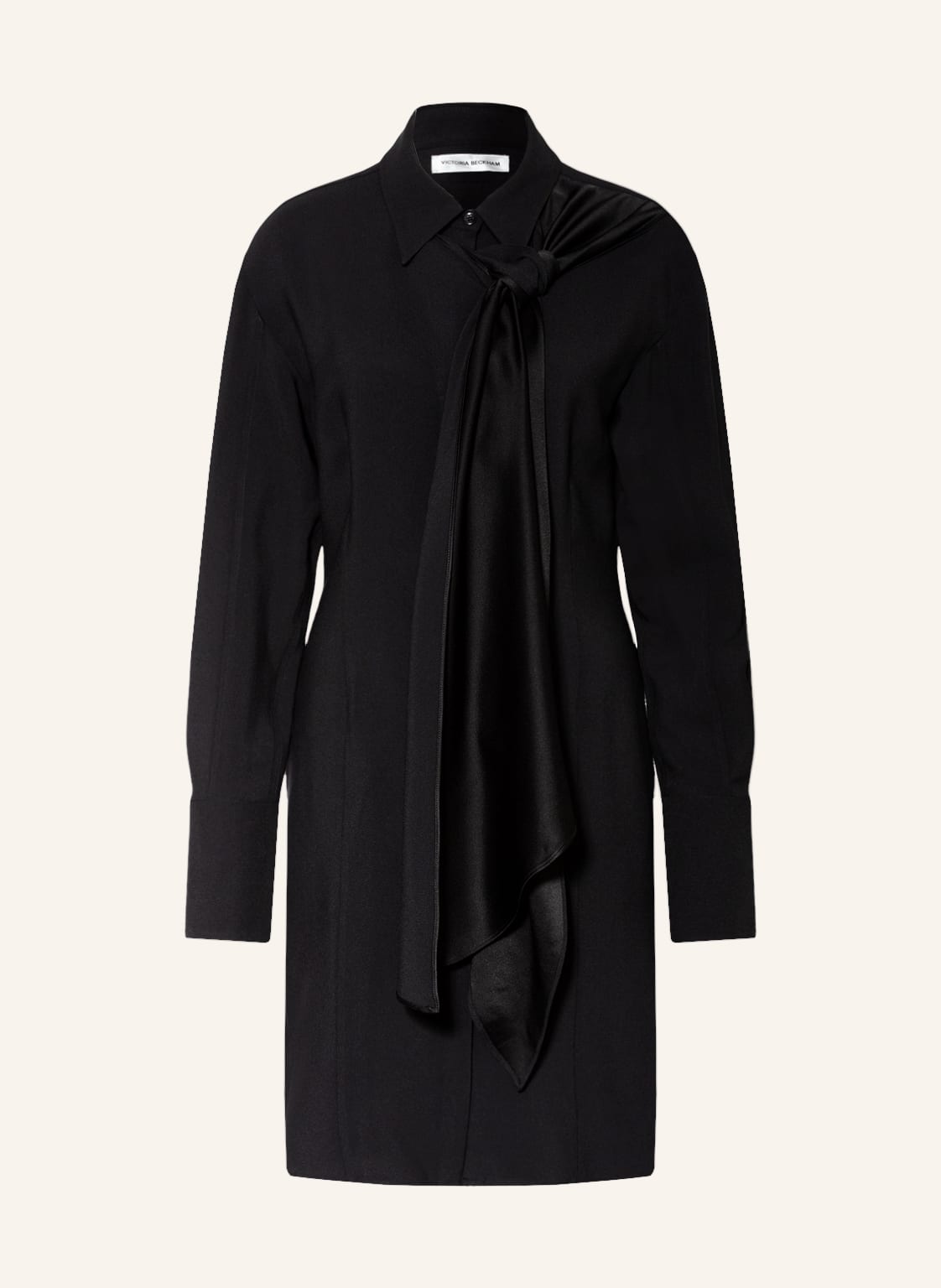 Victoriabeckham Hemdblusenkleid Mit Cut-Out schwarz von VICTORIABECKHAM