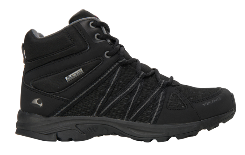 VIKING Wanderschuh DAY Mid gtx M - black/black (Grösse: 42) von VIKING