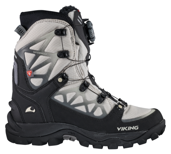 VIKING Trekkingschuh CONSTRICTOR 3 High WP BOA - lt.grey/black (Grösse: 36) von VIKING