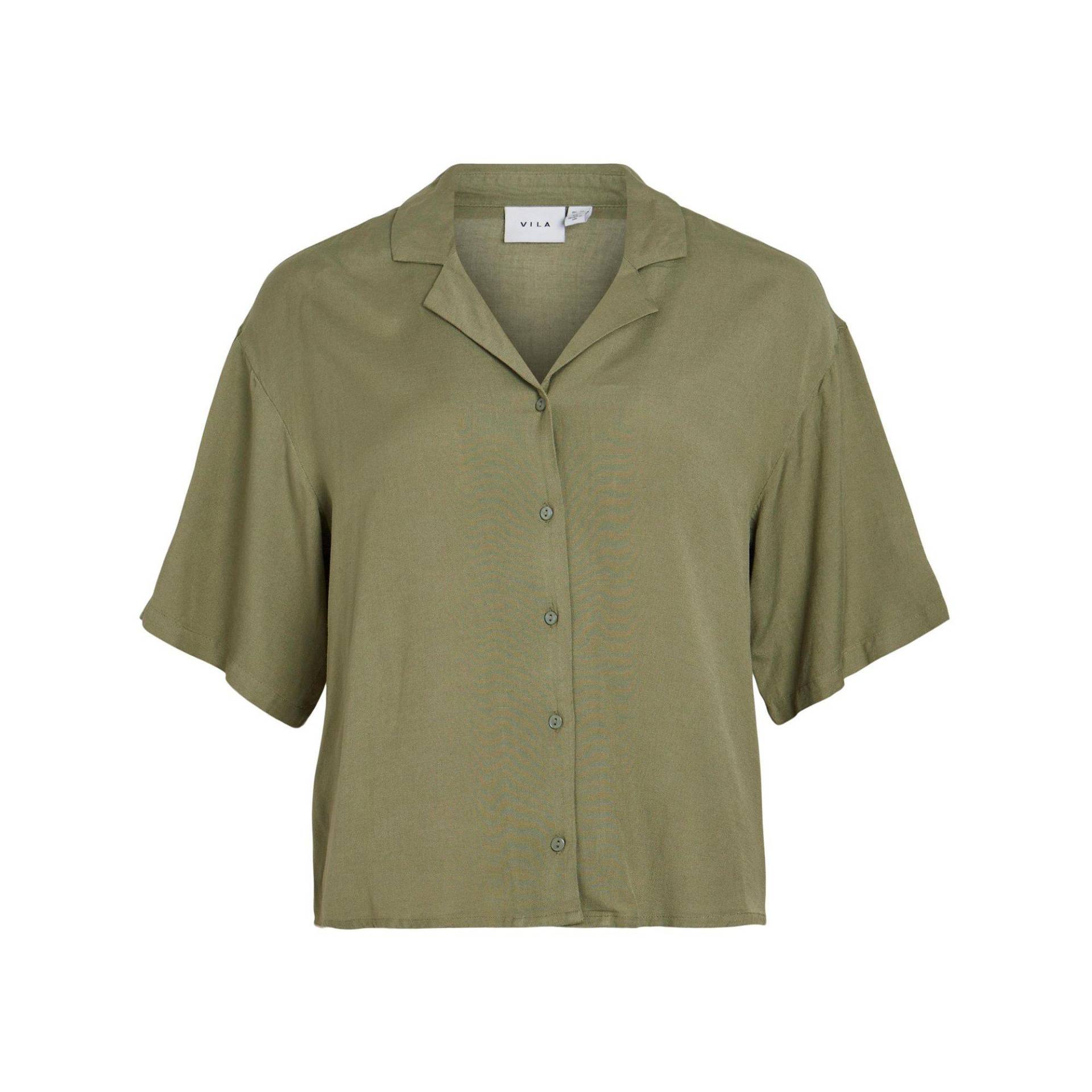 Bluse, Kurzarm Damen Olivegrün 36 von VILA