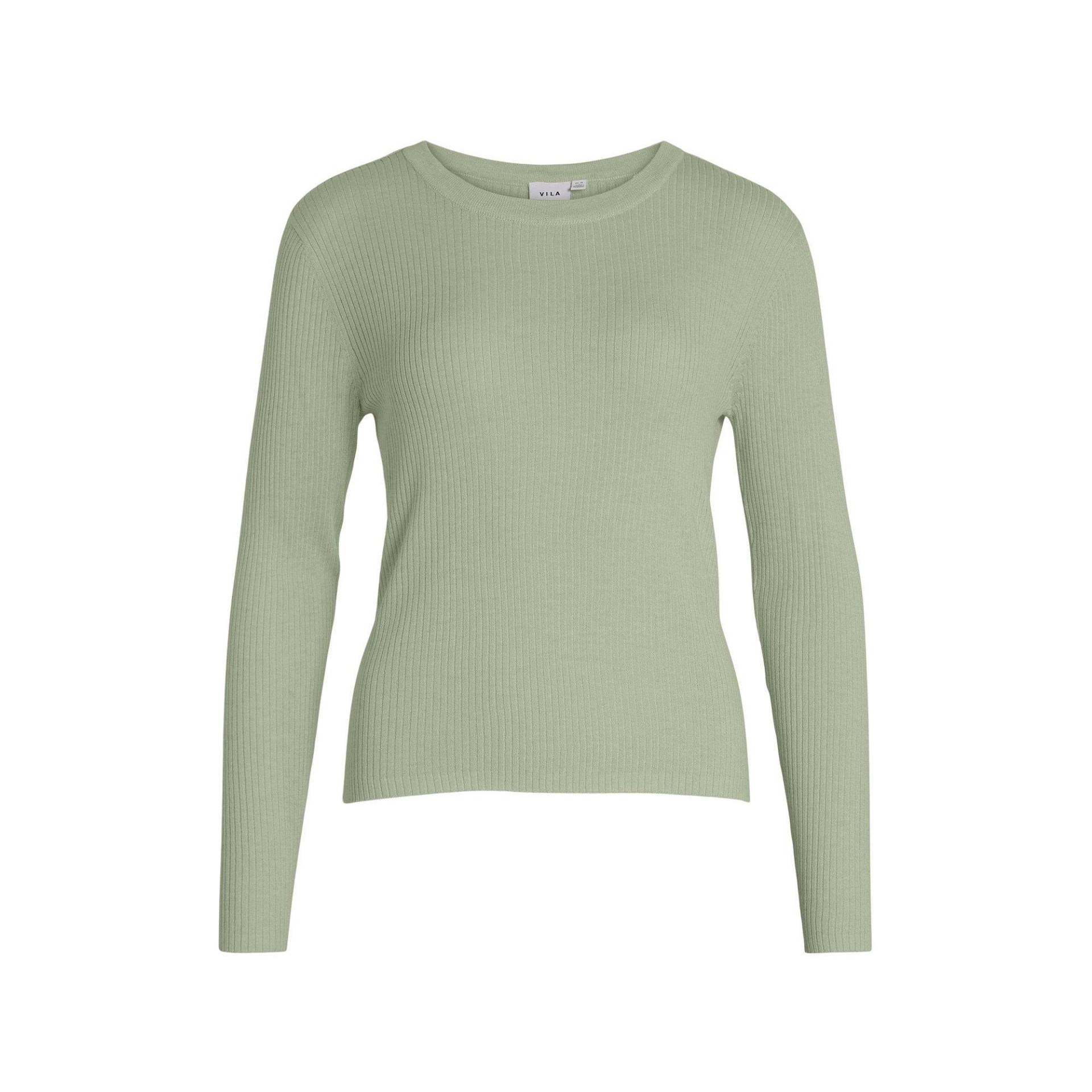 Pullover, Body Fit, Langarm Damen Mint S von VILA