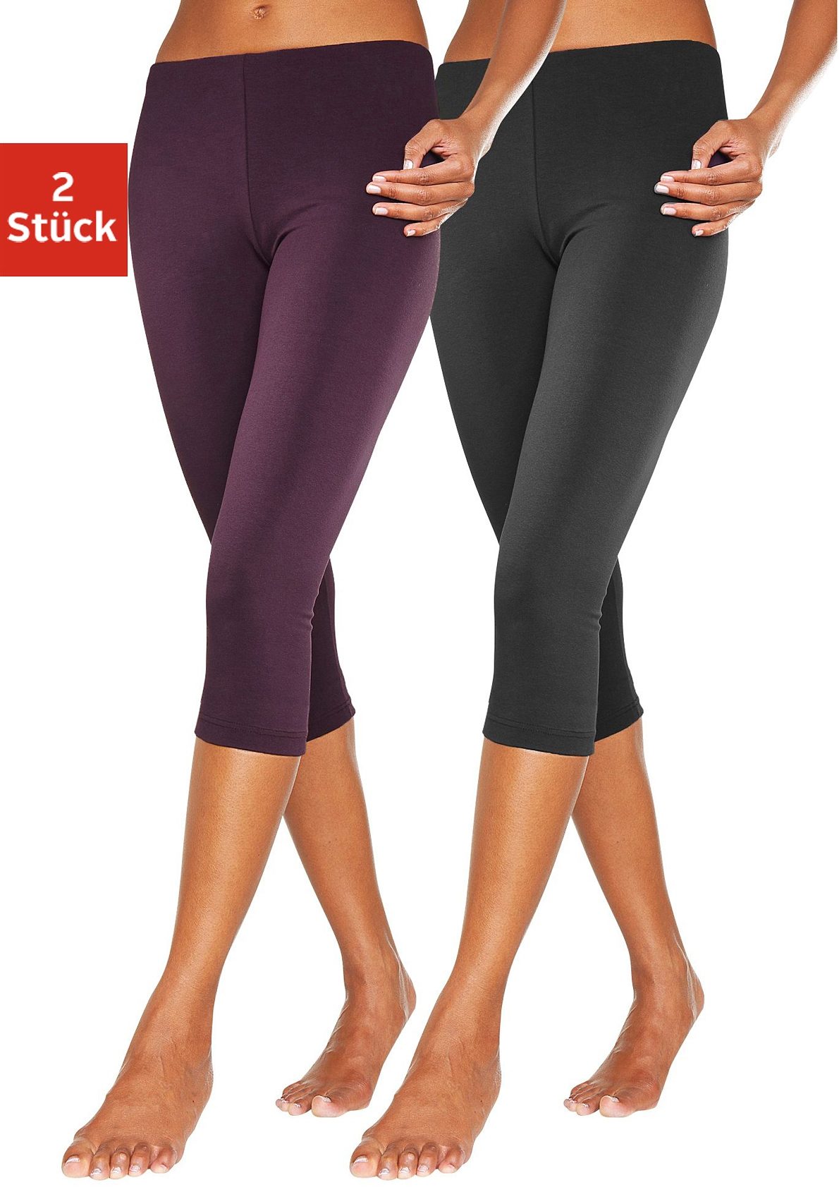 Vivance active Caprileggings, (2er-Pack) von Vivance active