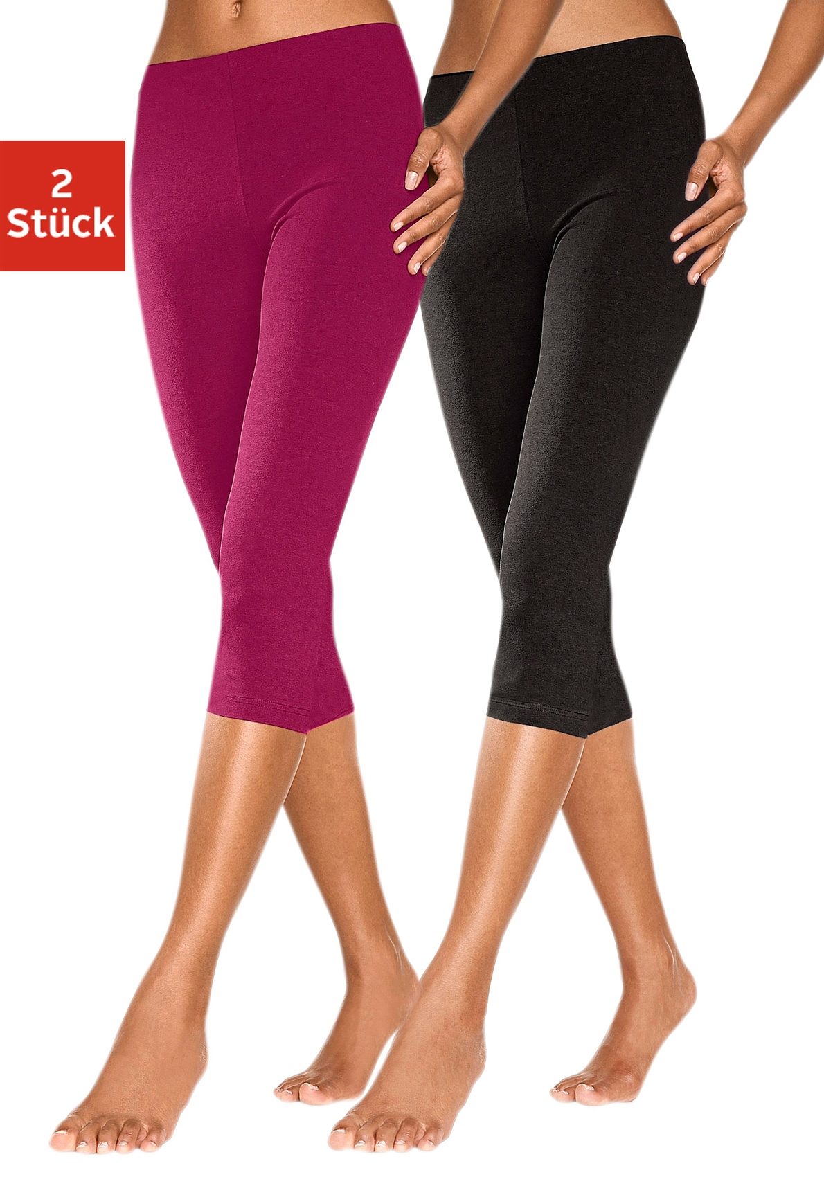 Vivance active Caprileggings, (2er-Pack) von Vivance active