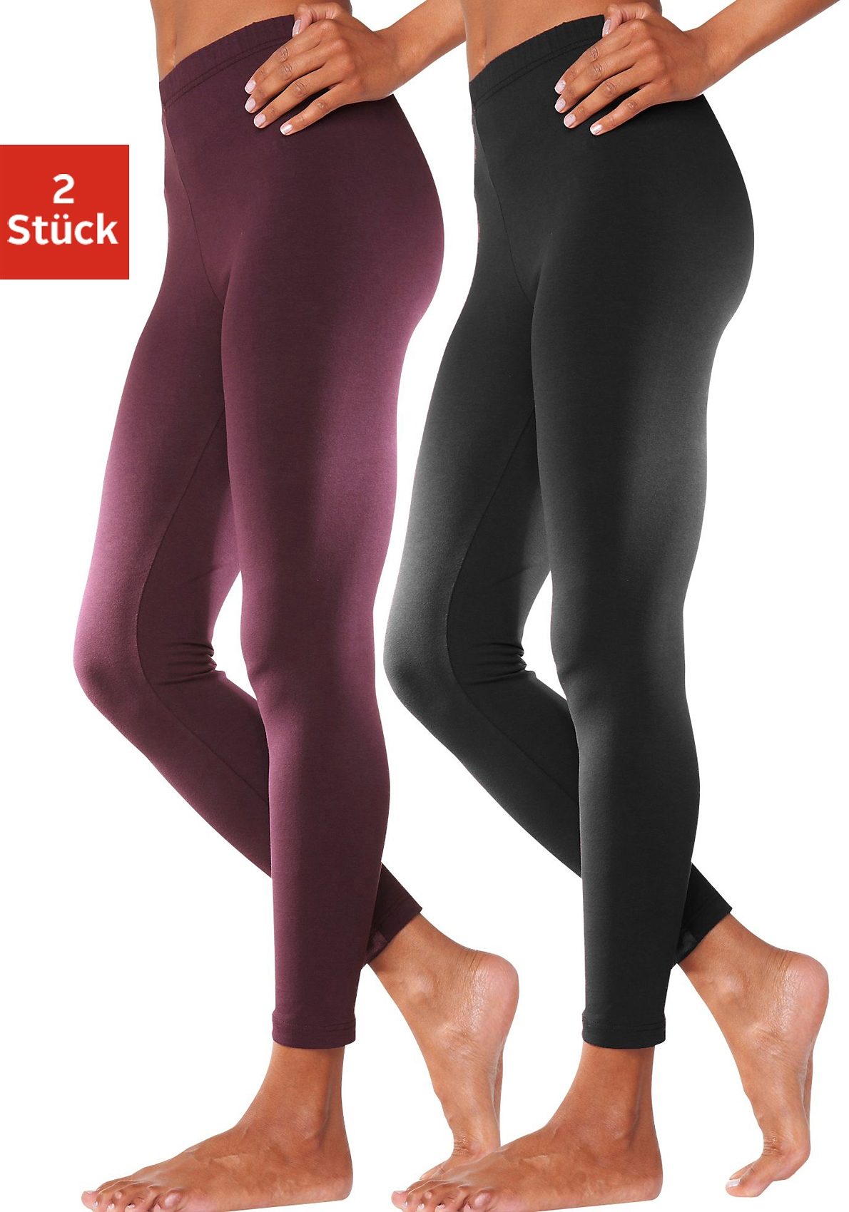 Vivance active Leggings, (2er-Pack) von Vivance active