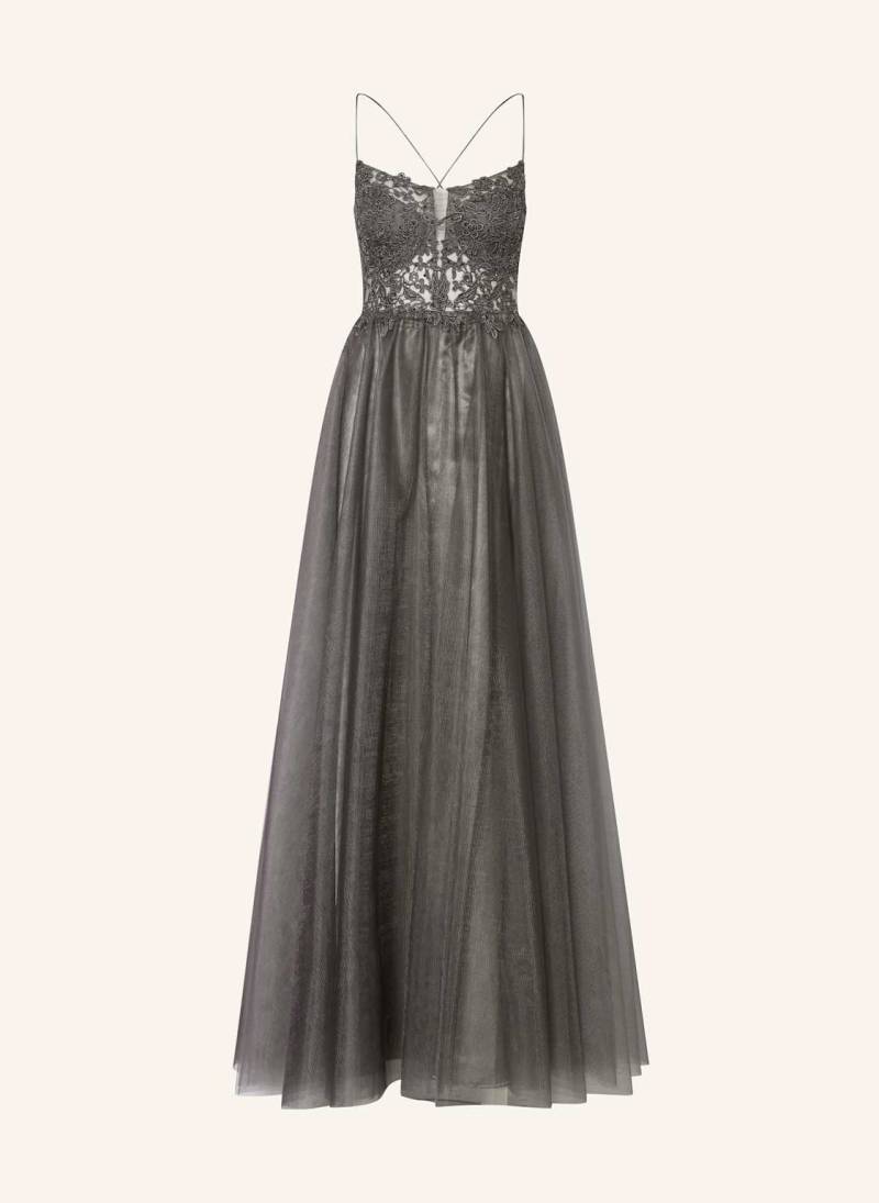 Vm Vera Mont Abendkleid Mit Schmucksteinen grau von VM Vera Mont