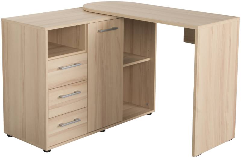 VOGL Möbelfabrik Schreibtisch, schwenkbare Tischplatte, platzsparend, Made in Germany von VOGL Möbelfabrik