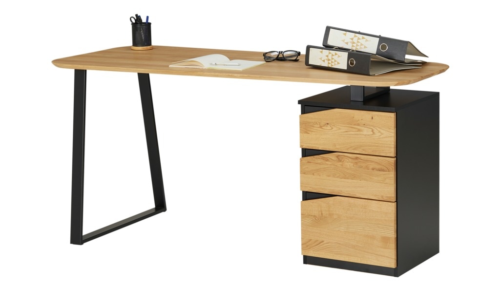 VOGL Möbelfabrik Schreibtisch »Erik«, mit Schweizer Kante, teilmassiv, Breite 150 cm, Made in Germany VOGL Möbelfabrik Schreibtisch »Erik«, mit Schweizer Kante, teilmassiv, Breite 150 cm, Made in Germany von VOGL Möbelfabrik
