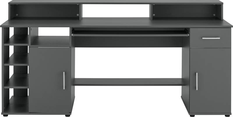 VOGL Möbelfabrik Schreibtisch »Tim mit Monitoraufsatz, Tastaturauszug & Towerfach,«, Breite 154 oder 178 cm, Made in Germany von VOGL Möbelfabrik