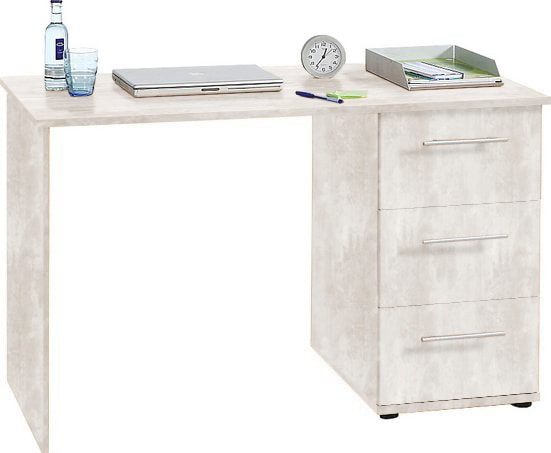 VOGL Möbelfabrik Schreibtisch »Tobi, optional mit Tastaturauszug,«, mit 3 Schubkästen, Breite 115 cm, Made in Germany von VOGL Möbelfabrik